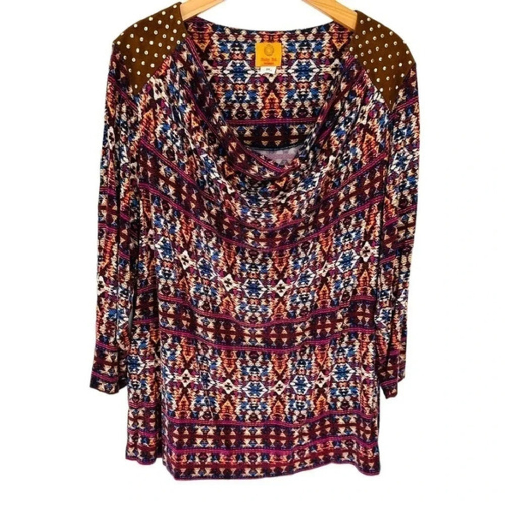 Ruby Rd Woman Plus Size 2x Cowl Neck Long Sleeve … - image 2